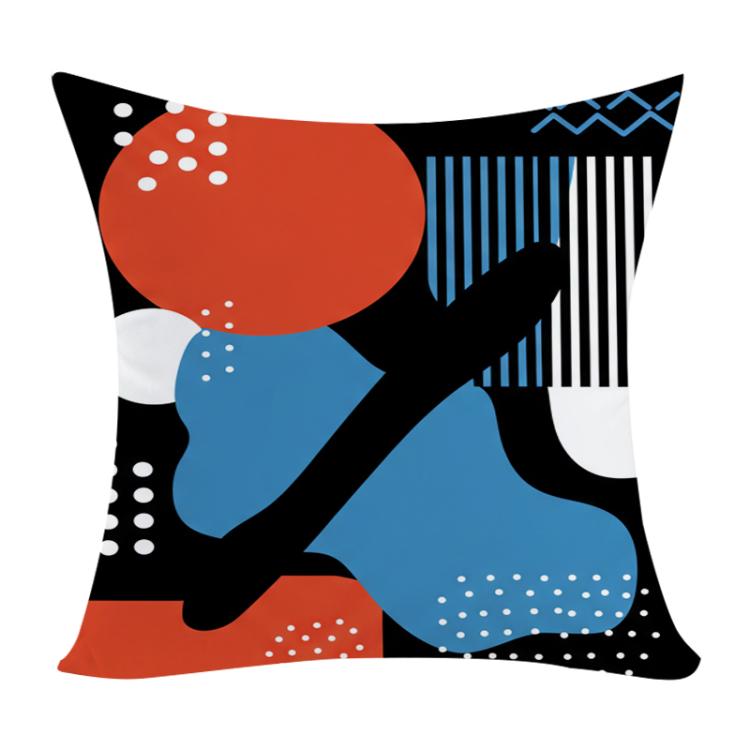Abstract Doodle Printed Sofa Pillow Case No Core Print On Your Demand, 50x50cm, 60x60cm
