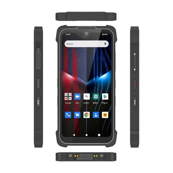 UNIWA P551 Handheld PDA Rugged Phone, 4GB+64GB, 5.5 inch Android 11 Mediatek MT6765 Helio P35 Octa Core, Network: 4G, EU Plug, US Plug, UK Plug, AU Plug