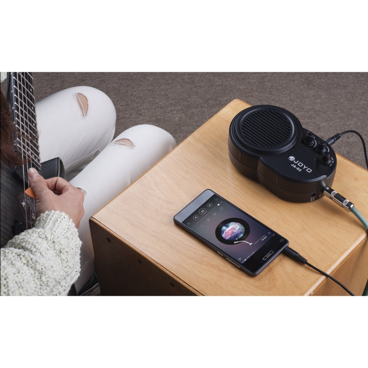 JOYO JA-02 3W Guitar Amplifier Mini Electric Guitar Amp Amplifier Speaker with Volume Tone Distortion Control, JA-02