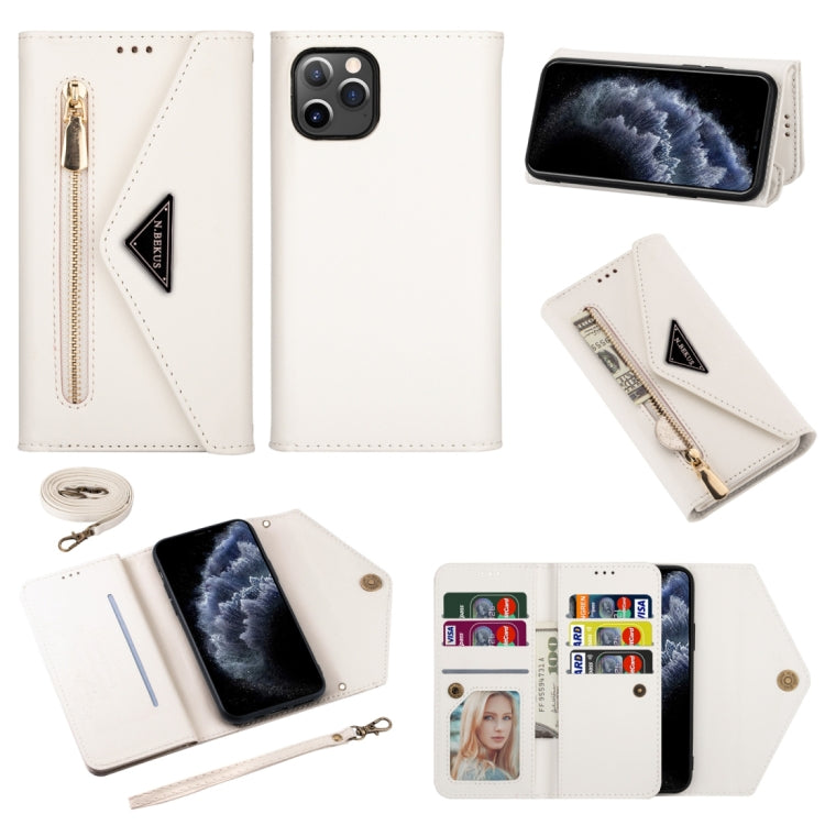 Skin Feel Zipper Horizontal Flip Leather Case with Holder & Card Slots & Photo Frame & Lanyard & Long Rope, For iPhone 11, For iPhone 11 Pro, For iPhone 11 Pro Max, For iPhone XS / X