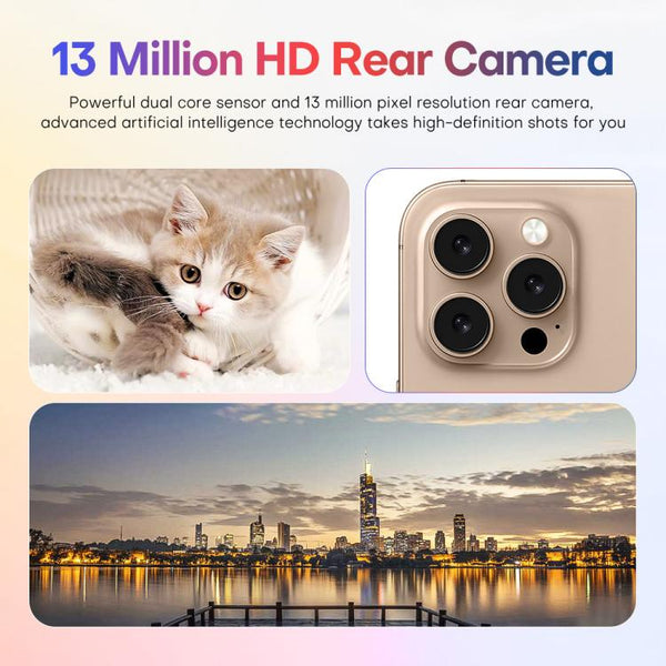 A88 / i16 Pro Max, 2GB+16GB, 6.6 inch Android 8.1 MTK6580A Quad Core, OTG, Network: 3G, Dual SIM, EU Plug, US Plug, UK Plug, AU Plug