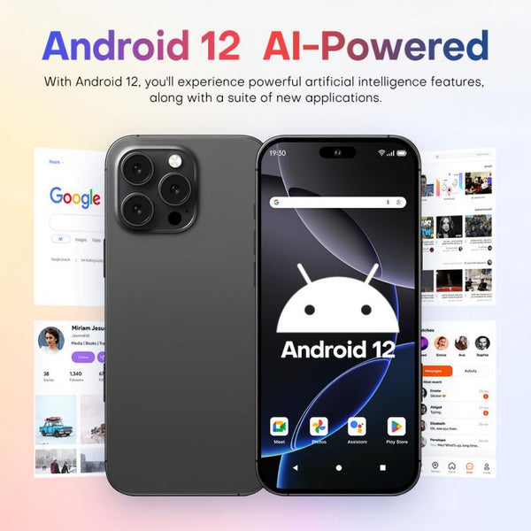 A88A / i16 Pro Max, 6GB+64GB, 6.6 inch Android 12 MTK6762 Helio G25 Octa Core, NFC, OTG, Network: 4G, Dual SIM