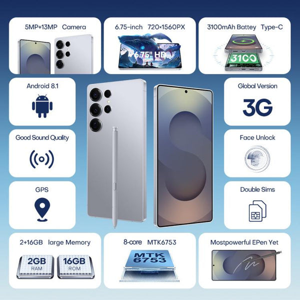 F10 / S25 Ultra, 2GB+16GB, 6.75 inch Android 8.1 MTK6753 Octa Core, Network: 3G, Dual SIM, EU Plug, US Plug, UK Plug, AU Plug