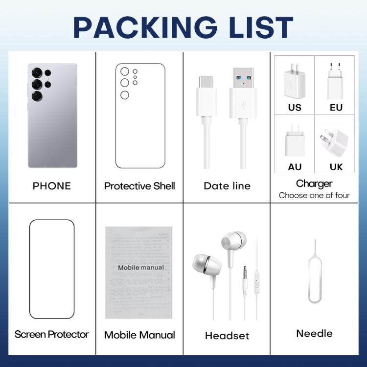 F102 / S25 Ultra, 4GB+64GB, 6.75 inch Android 11 MTK6762 Octa Core, Network: 4G, Dual SIM, Support Wireless Charging, EU Plug, US Plug, UK Plug, AU Plug