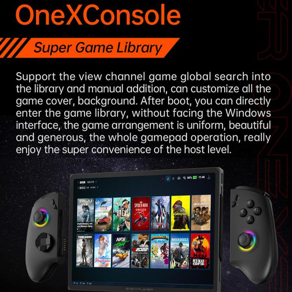 ONE-NETBOOK OneXPlayer X1 Pro 10.95 inch Handheld Game Console, Windows 11 AMD Ryzen AI 9 HX 370, 32GB+1TB, 32GB+2TB, 64GB+2TB, 64GB+4TB