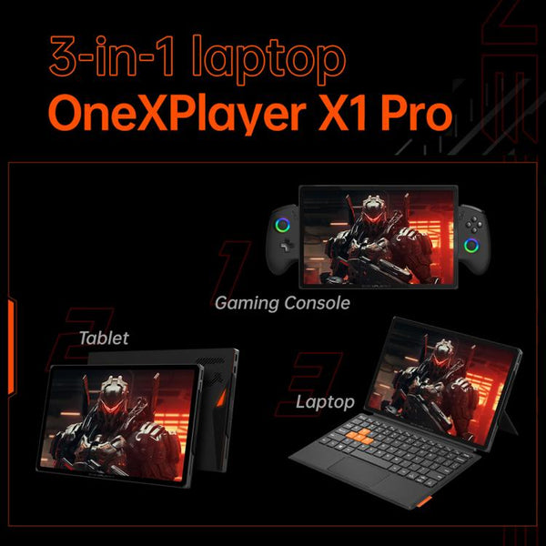 ONE-NETBOOK OneXPlayer X1 Pro 10.95 inch Handheld Game Console, Windows 11 AMD Ryzen AI 9 HX 370, 32GB+1TB, 32GB+2TB, 64GB+2TB, 64GB+4TB