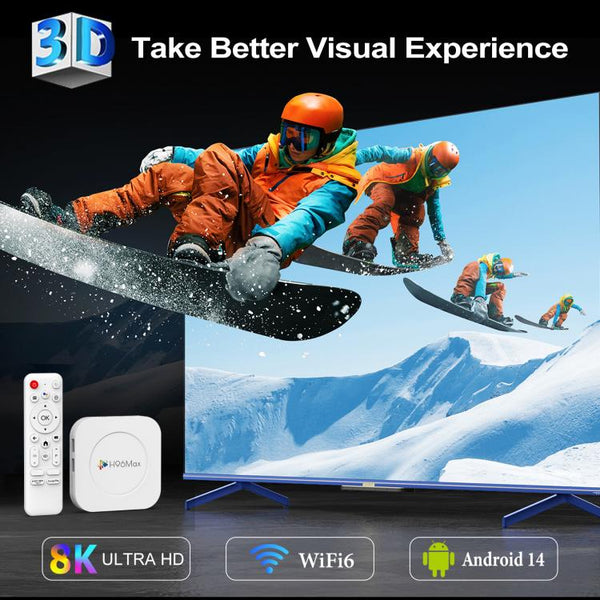 H96 Max M1 Plus Android 14.0 Smart TV Box, RK3528 Quad-core ARM Cortex-A53