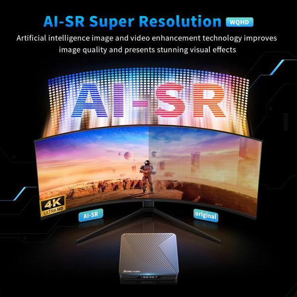 X88 Pro X5M Android 14.0 Smart TV Box, S905X5M 2.0GHz 64-bit Quad-core Cortex-A55