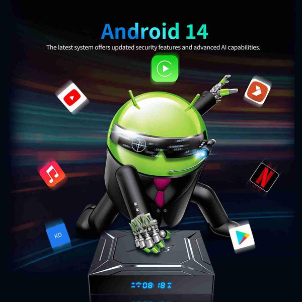X96 M200 YB951 Android 14.0 Smart TV Box, Amlogic S905X5M Quad-core ARM Cortex A55