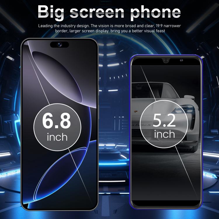 I16 Pro Max / VD1, 3GB+32GB, 6.8 inch Android 10 MTK6753 Octa Core, Network: 4G, Dual SIM, AU Plug