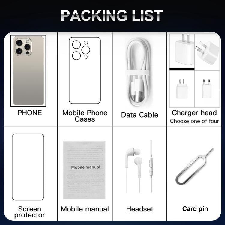 I16 Pro Max / VD1, 3GB+32GB, 6.8 inch Android 10 MTK6753 Octa Core, Network: 4G, Dual SIM, AU Plug