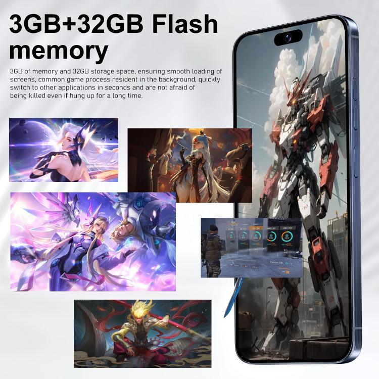 I16 Pro Max / VD1, 3GB+32GB, 6.8 inch Android 10 MTK6753 Octa Core, Network: 4G, Dual SIM, AU Plug