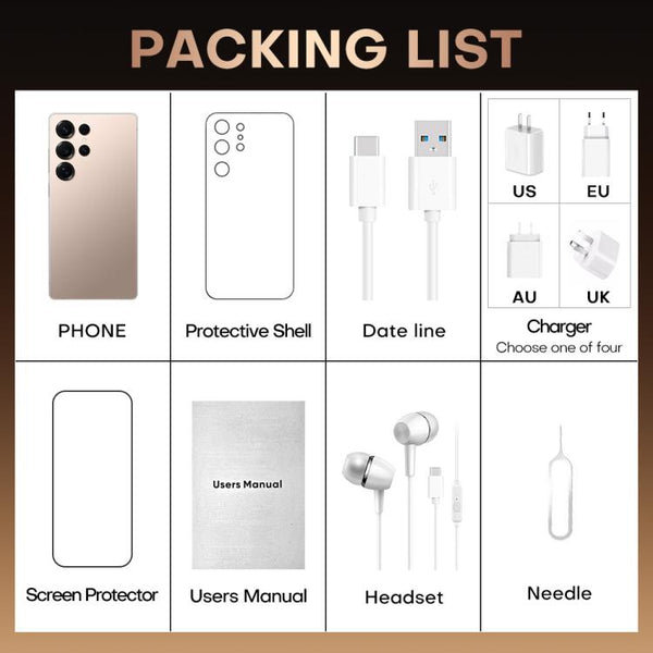 S25 Ultra / B9, 2GB+16GB, 6.75 inch Android 8.1 MTK6739 Quad Core, Network: 4G, Dual SIM, EU Plug, US Plug, UK Plug, AU Plug