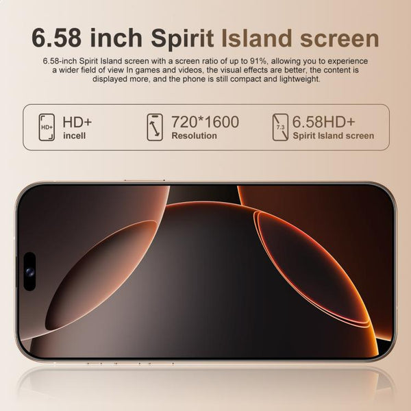 A16 Pro Max / PDA89-B, 4GB+64GB, 6.58 inch Android 10 MTK6739 Quad Core, Network: 4G, OTG, Dual SIM, EU Plug, US Plug, UK Plug, AU Plug