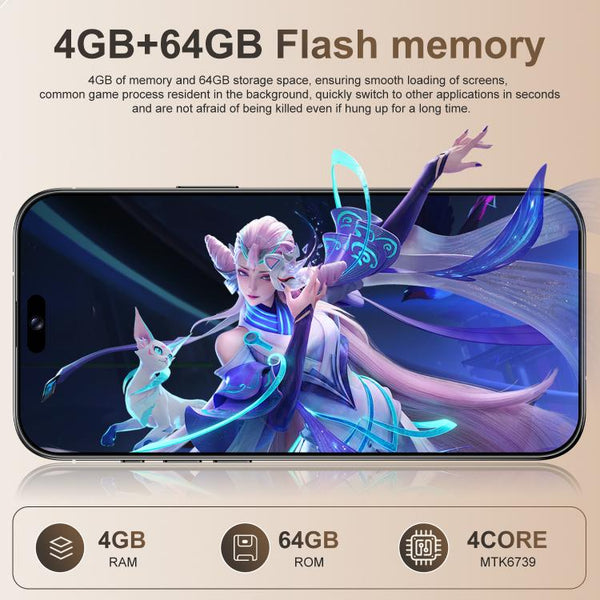 A16 Pro Max / PDA89-B, 4GB+64GB, 6.58 inch Android 10 MTK6739 Quad Core, Network: 4G, OTG, Dual SIM, EU Plug, US Plug, UK Plug, AU Plug