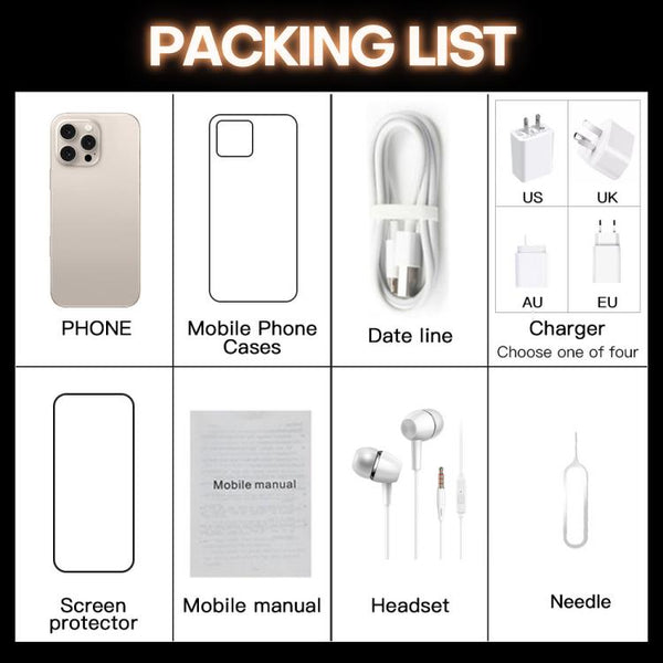 I16 Pro Max / PDQ6, 4GB+64GB, 6.58 inch Android 10 MTK6739 Quad Core, Network: 4G, Dual SIM, EU Plug, US Plug, UK Plug, AU Plug