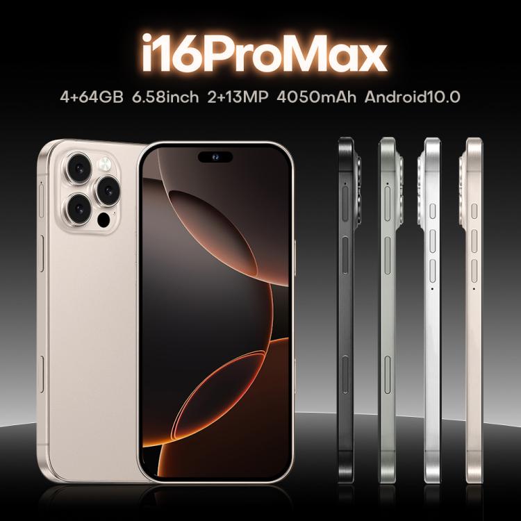I16 Pro Max / PDQ6, 4GB+64GB, 6.58 inch Android 10 MTK6739 Quad Core, Network: 4G, Dual SIM, EU Plug, US Plug, UK Plug, AU Plug