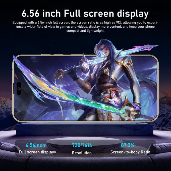 I16 Pro Max / RAi3, 3GB+64GB, 6.56 inch Android 10 MTK6739 Quad Core, Network: 4G, Dual SIM, EU Plug, US Plug, UK Plug, AU Plug