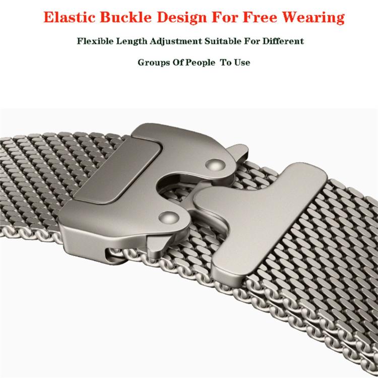 xDfind Umbrella Buckle Think Mesh Milanese Stainless Steel Watch Band
