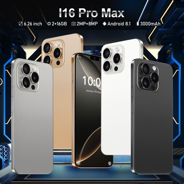 I16 Pro Max / ZPT93, 2GB+16GB, 6.26 inch Android 8.1 MTK6737 Quad Core, Network: 4G, Dual SIM, EU Plug, US Plug, UK Plug, AU Plug