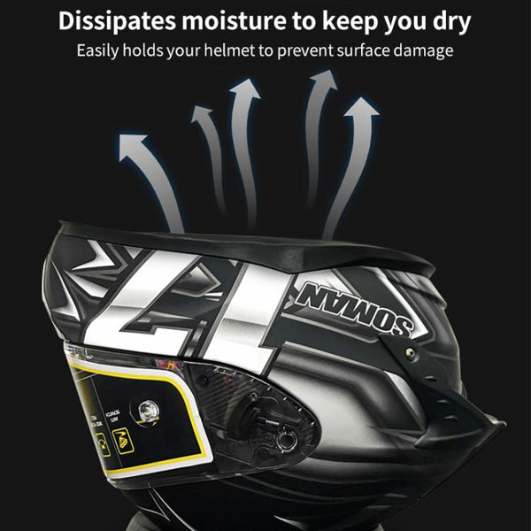 SOMAN Motorcycle Helmet Support Pad Anti-slip Protection Stand