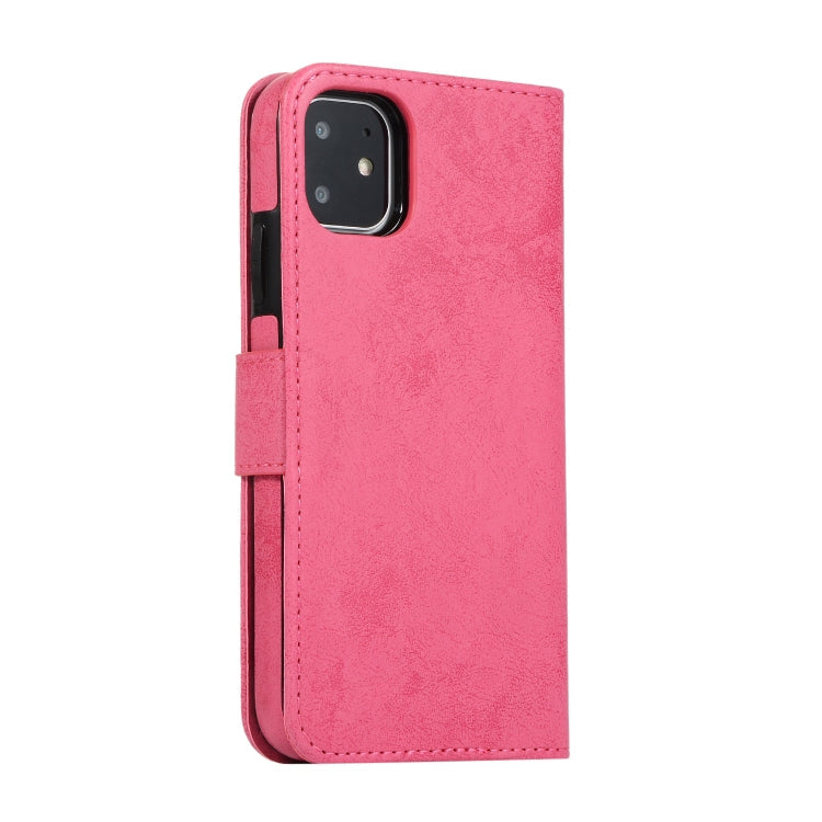 KLT888-2 Retro 2 in 1 Detachable Magnetic Horizontal Flip TPU + PU Leather Case with Holder & Card Slots & Photo Frame & Wallet, For iPhone 11, For iPhone 11 Pro, For iPhone 11 Pro Max, For iPhone 6