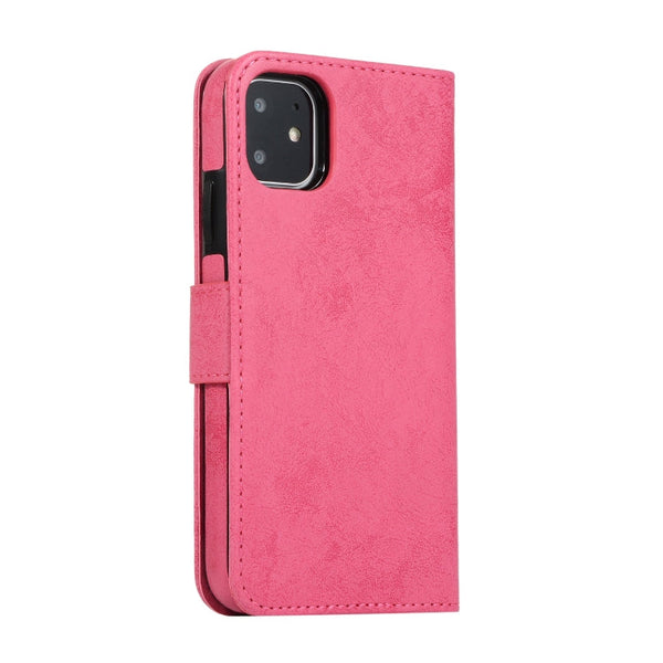 KLT888-2 Retro 2 in 1 Detachable Magnetic Horizontal Flip TPU + PU Leather Case with Holder & Card Slots & Photo Frame & Wallet, For iPhone 11, For iPhone 11 Pro, For iPhone 11 Pro Max, For iPhone 6