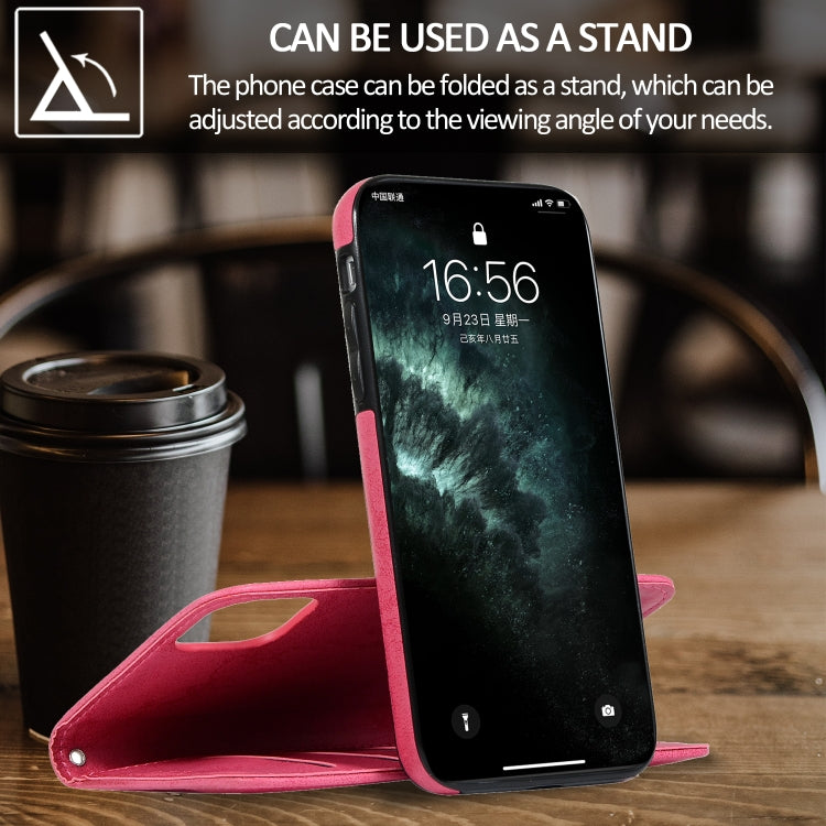 KLT888-2 Retro 2 in 1 Detachable Magnetic Horizontal Flip TPU + PU Leather Case with Holder & Card Slots & Photo Frame & Wallet, For iPhone 11, For iPhone 11 Pro, For iPhone 11 Pro Max, For iPhone 6