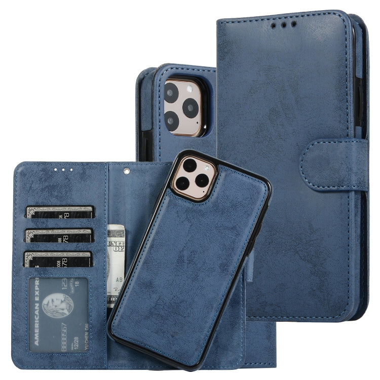 KLT888-2 Retro 2 in 1 Detachable Magnetic Horizontal Flip TPU + PU Leather Case with Holder & Card Slots & Photo Frame & Wallet, For iPhone 11, For iPhone 11 Pro, For iPhone 11 Pro Max, For iPhone 6