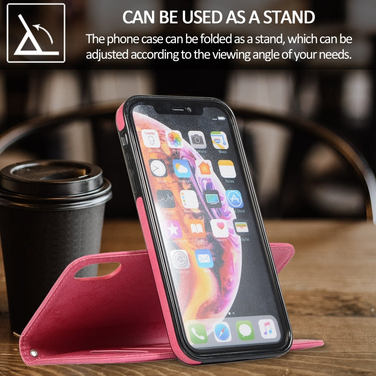 KLT888-2 Retro 2 in 1 Detachable Magnetic Horizontal Flip TPU + PU Leather Case with Holder & Card Slots & Photo Frame & Wallet, For iPhone XR, For iPhone XS Max, For iPhone 12 mini, For iPhone 12 / 12 Pro