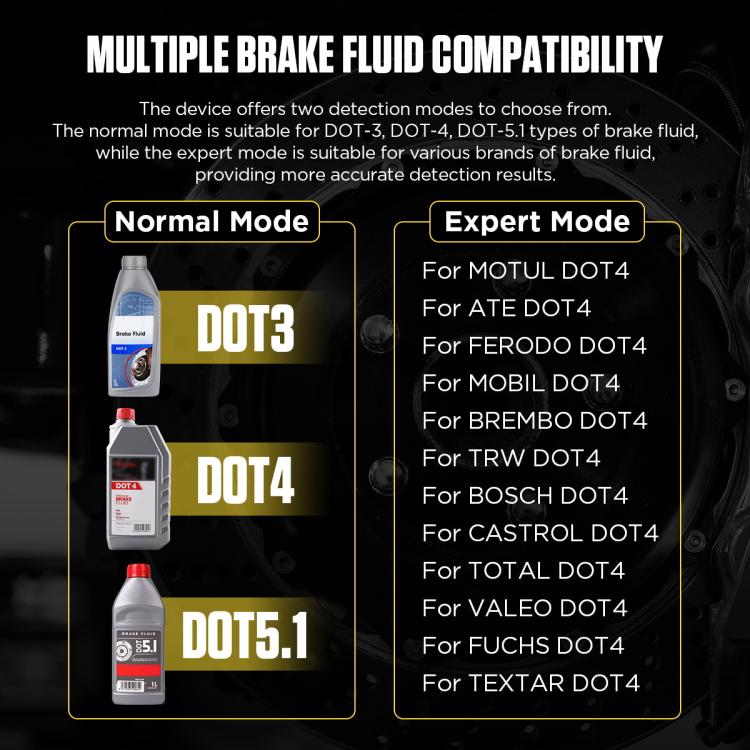 AUTOOL AS502 Digital Display Intelligent Car Brake Fluid Tester Water Content Testing