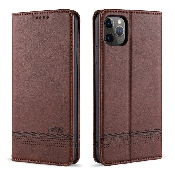 AZNS Magnetic Calf Texture Horizontal Flip Leather Case with Card Slots & Holder & Wallet, For iPhone 12 Pro Max, For iPhone 12 / 12 Pro, For iPhone 12 mini, For iPhone 11 Pro Max