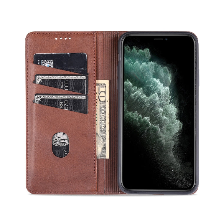 AZNS Magnetic Calf Texture Horizontal Flip Leather Case with Card Slots & Holder & Wallet, For iPhone 11 Pro, For iPhone 11