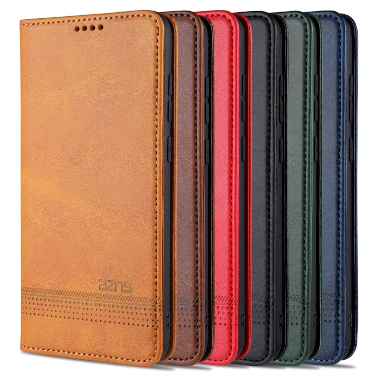 AZNS Magnetic Calf Texture Horizontal Flip Leather Case with Card Slots & Holder & Wallet, For Samsung Galaxy A11, For Samsung Galaxy A21s, For Samsung Galaxy A31, For Samsung Galaxy A41