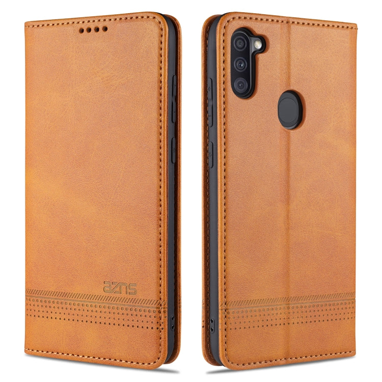 AZNS Magnetic Calf Texture Horizontal Flip Leather Case with Card Slots & Holder & Wallet, For Samsung Galaxy A11, For Samsung Galaxy A21s, For Samsung Galaxy A31, For Samsung Galaxy A41