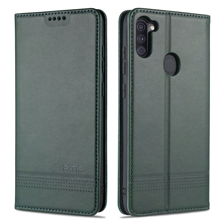 AZNS Magnetic Calf Texture Horizontal Flip Leather Case with Card Slots & Holder & Wallet, For Samsung Galaxy A11, For Samsung Galaxy A21s, For Samsung Galaxy A31, For Samsung Galaxy A41