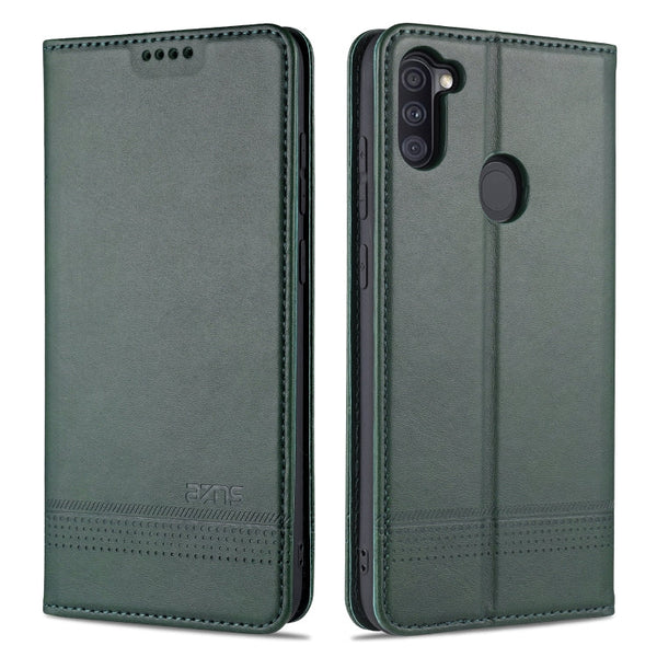 AZNS Magnetic Calf Texture Horizontal Flip Leather Case with Card Slots & Holder & Wallet, For Samsung Galaxy A11, For Samsung Galaxy A21s, For Samsung Galaxy A31, For Samsung Galaxy A41