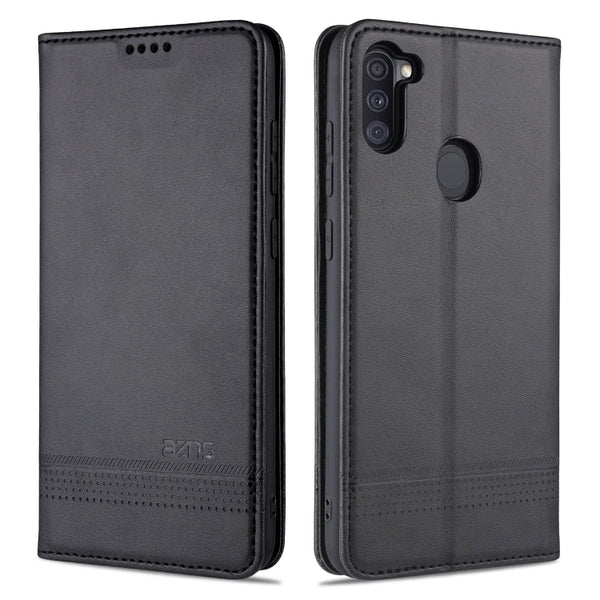 AZNS Magnetic Calf Texture Horizontal Flip Leather Case with Card Slots & Holder & Wallet, For Samsung Galaxy A11, For Samsung Galaxy A21s, For Samsung Galaxy A31, For Samsung Galaxy A41