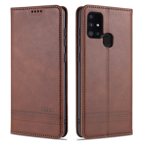 AZNS Magnetic Calf Texture Horizontal Flip Leather Case with Card Slots & Holder & Wallet, For Samsung Galaxy A11, For Samsung Galaxy A21s, For Samsung Galaxy A31, For Samsung Galaxy A41