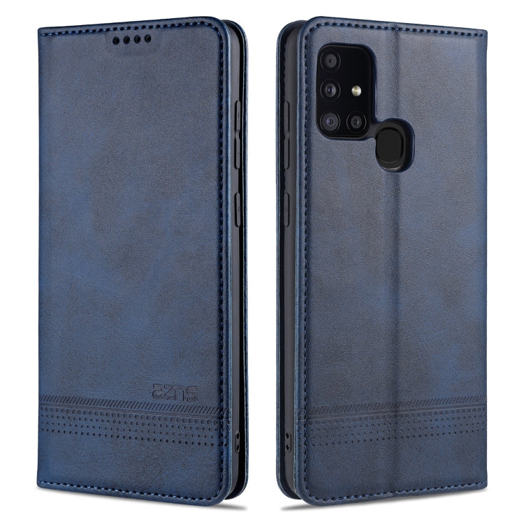 AZNS Magnetic Calf Texture Horizontal Flip Leather Case with Card Slots & Holder & Wallet, For Samsung Galaxy A11, For Samsung Galaxy A21s, For Samsung Galaxy A31, For Samsung Galaxy A41