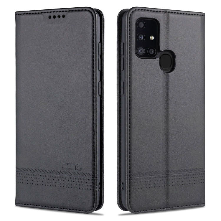 AZNS Magnetic Calf Texture Horizontal Flip Leather Case with Card Slots & Holder & Wallet, For Samsung Galaxy A11, For Samsung Galaxy A21s, For Samsung Galaxy A31, For Samsung Galaxy A41