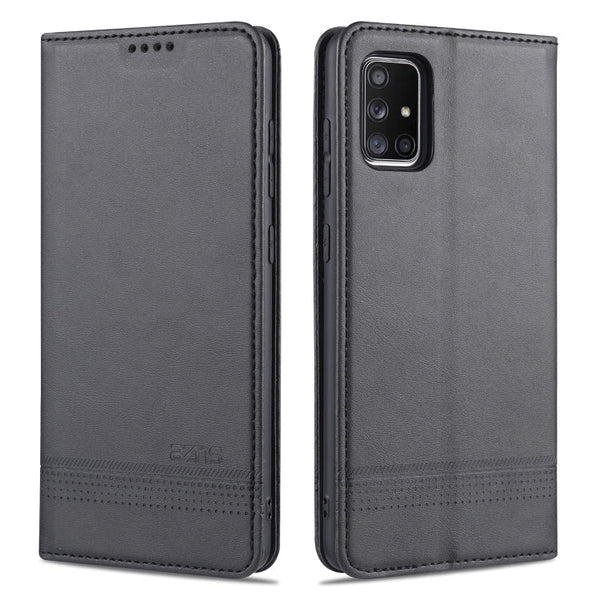 AZNS Magnetic Calf Texture Horizontal Flip Leather Case with Card Slots & Holder & Wallet, For Samsung Galaxy A51, For Samsung Galaxy A71, For Samsung Galaxy Note 10 Lite
