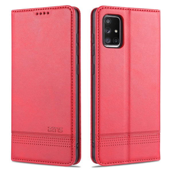 AZNS Magnetic Calf Texture Horizontal Flip Leather Case with Card Slots & Holder & Wallet, For Samsung Galaxy A51, For Samsung Galaxy A71, For Samsung Galaxy Note 10 Lite