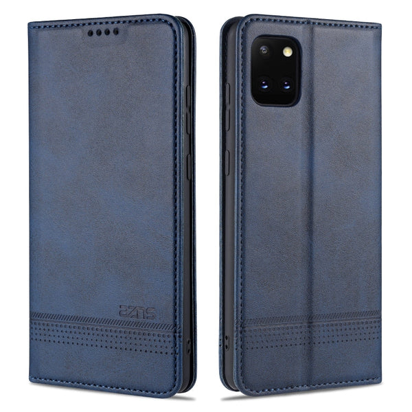 AZNS Magnetic Calf Texture Horizontal Flip Leather Case with Card Slots & Holder & Wallet, For Samsung Galaxy A51, For Samsung Galaxy A71, For Samsung Galaxy Note 10 Lite
