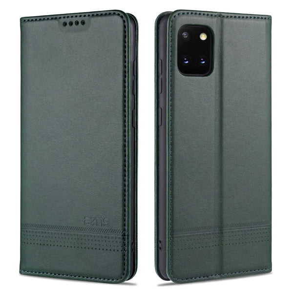 AZNS Magnetic Calf Texture Horizontal Flip Leather Case with Card Slots & Holder & Wallet, For Samsung Galaxy A51, For Samsung Galaxy A71, For Samsung Galaxy Note 10 Lite