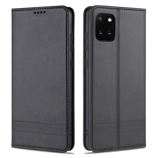 AZNS Magnetic Calf Texture Horizontal Flip Leather Case with Card Slots & Holder & Wallet, For Samsung Galaxy A51, For Samsung Galaxy A71, For Samsung Galaxy Note 10 Lite
