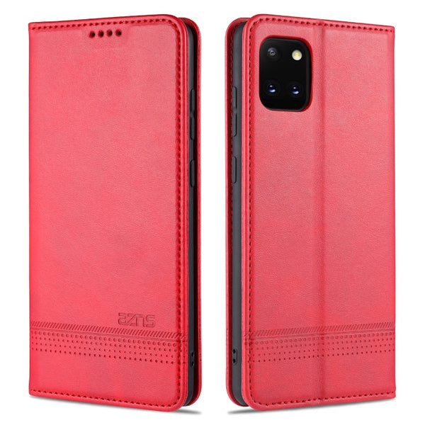 AZNS Magnetic Calf Texture Horizontal Flip Leather Case with Card Slots & Holder & Wallet, For Samsung Galaxy A51, For Samsung Galaxy A71, For Samsung Galaxy Note 10 Lite