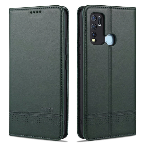 AZNS Magnetic Calf Texture Horizontal Flip Leather Case with Card Slots & Holder & Wallet, For vivo X30 / X30 Pro, For vivo X50 / X50 Pro, For vivo Y50, For vivo Z6