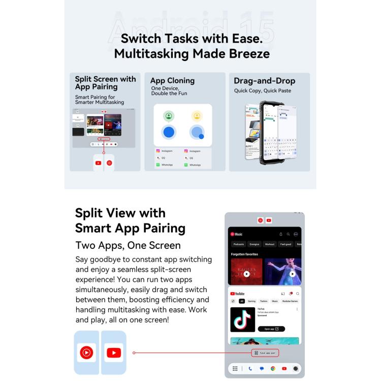 Blackview Oscal Marine 1, 6.56 inch Android 15 Unisoc UMS9230E T615 Octa Core, Network: 4G, OTG, NFC