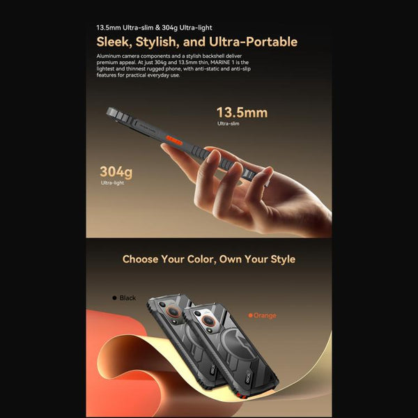 Blackview Oscal Marine 1, 6.56 inch Android 15 Unisoc UMS9230E T615 Octa Core, Network: 4G, OTG, NFC